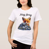 T-shirt En Tri-matière Hey foxy (Recto)
