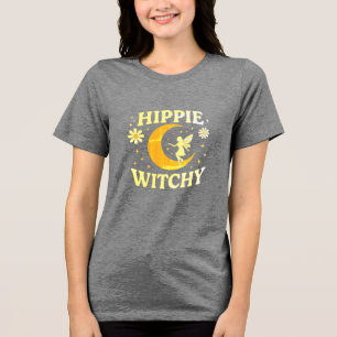 T-shirt En Tri-matière Hippie Witchen Lune et Fairy Unisex