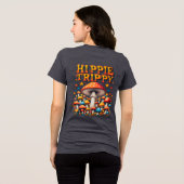 T-shirt En Tri-matière Hippy Boho Mushroom Peace Trippy (Verso intégral)