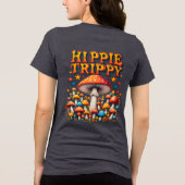 T-shirt En Tri-matière Hippy Boho Mushroom Peace Trippy (Verso)