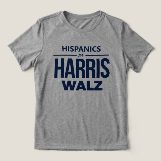 T-shirt En Tri-matière Hispaniques pour Harris Walz (Design Recto)