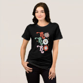 T-shirt En Tri-matière Ho Ho Ho Disco Super Rétro Noël (Recto plein)