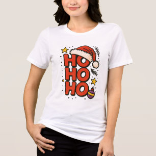 T-shirt En Tri-matière HO HO HO ! Le rire de Santa et la livraison de cad