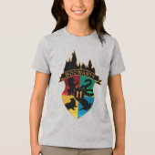 T-shirt En Tri-matière HOGWARTS™ Castle Crest House Pride Badge (Recto)
