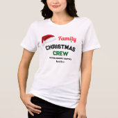 T-shirt En Tri-matière Holiday Matching Christmas Crew Making Memories  (Recto)