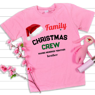 T-shirt En Tri-matière Holiday Matching Christmas Crew Making Memories 