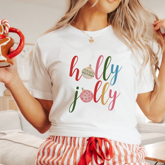 T-shirt En Tri-matière Holly Jolly Noël Fun Typographie