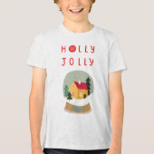T-shirt En Tri-matière Holly Jolly Snow Globe - Un Plaisir De Vacances (Recto)
