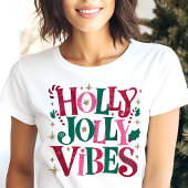T-shirt En Tri-matière Holly Jolly Vibes Christmas Retro