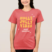 T-shirt En Tri-matière Holly Jolly Vibes - Joyeux Noël (Recto)