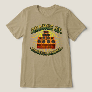 T-shirt En Tri-matière Hommage à Orange St Kingston Jamaïque starburst