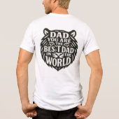 T-shirt En Tri-matière Hommage au père - Citation en forme de tigre (Verso)