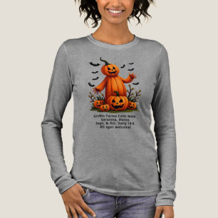 T-shirt En Tri-matière Homme Citrouille Ferme d'Octobre Halloween Entrepr