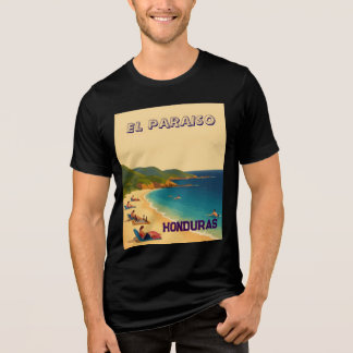 T-shirt En Tri-matière  Honduras EL PARAISO Retro poster