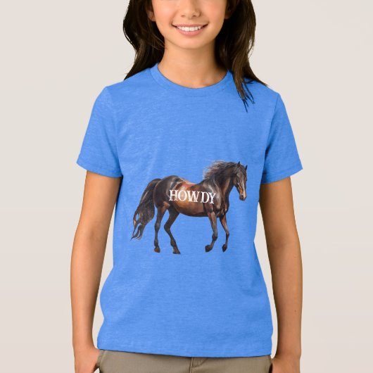 T-shirt En Tri-matière Howdy Horse (Recto)