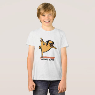T-shirt En Tri-matière Humain-Yoga-Chien-Drôle