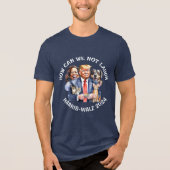 T-shirt En Tri-matière Humour politique drôle | Vote pour Kamala Button (Recto)