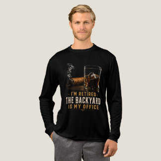 T-shirt En Tri-matière Humour sur la retraite Whiskey Cigare Vintage Jard