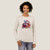 T-shirt En Tri-matière Husky Riding Santa’s Sleigh – Cute 3D Christmas Ca (Recto complet)