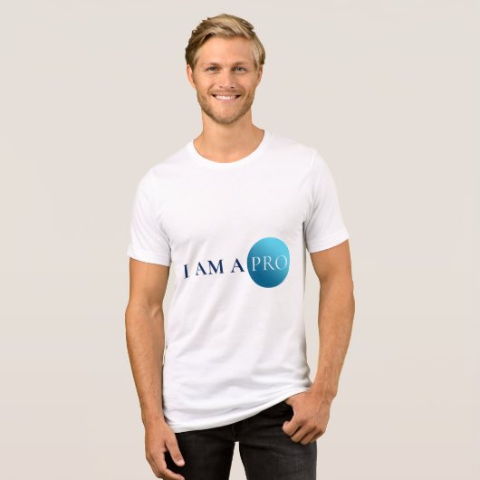 T-shirt En Tri-matière I AM A PRO | Empowerment Minimalist (Recto plein)