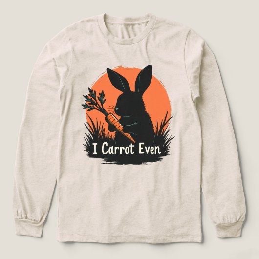 T-shirt En Tri-matière I Carrot Even Funny Bunny Rabbit Vegetable Pun (Motif devant)