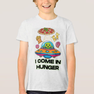 T-shirt En Tri-matière I Come in Hunger – Funny Alien Foodie Design