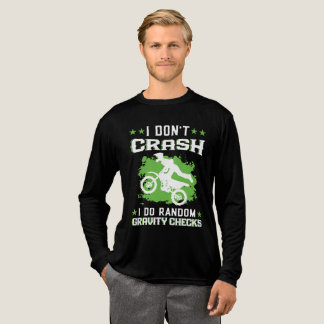 T-shirt En Tri-matière I Don't Crash I Do Random Gravity Checks Retro