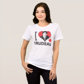 T-shirt En Tri-matière I Heart Trudeau (Recto plein)