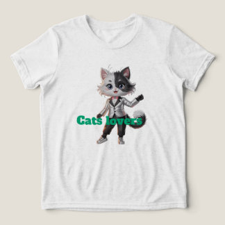 T-shirt En Tri-matière I love cat