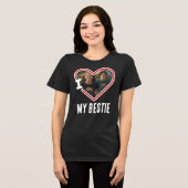 T-shirt En Tri-matière I Love My Bestie Photo (Recto plein)