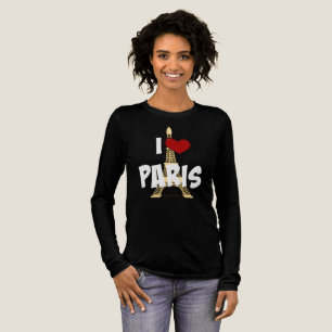 T-shirt En Tri-matière "I Love Paris", Tour Eiffel
