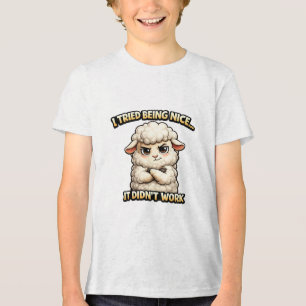 T-shirt En Tri-matière "I Tried Being Nice… It Didn’t Work" (Angry Sheep)