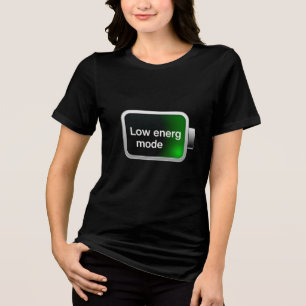 T-shirt En Tri-matière Icône de batterie en mode faible énergie Graphique