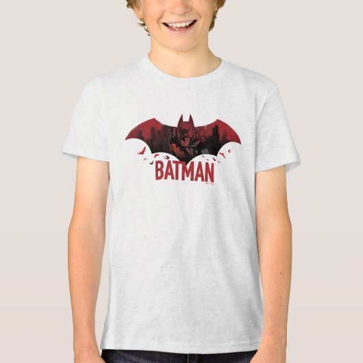T-shirt En Tri-matière Icône gotham de Batman Crimson (Recto)