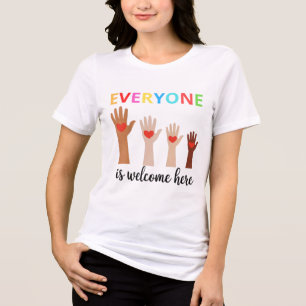 T-shirt En Tri-matière Idaho Enseignant Tout Le Monde Est Bienvenue Ici L