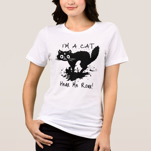 T-shirt En Tri-matière Identifier comme Chat ou essayer d'être drôle Humo (Recto)