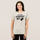 T-shirt En Tri-matière Ignorer mon chien (Recto plein)