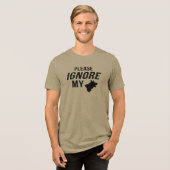T-shirt En Tri-matière Ignorer mon chien (Recto plein)