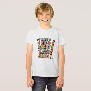 T-shirt En Tri-matière Il faut un grand coeur pour apprendre à petit mine
