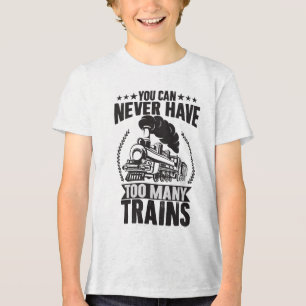 T-shirt En Tri-matière Il N'Y A Jamais Trop De Chemins De Fer