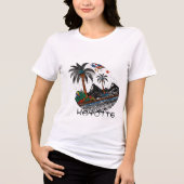 T-SHIRT EN TRI-MATIÈRE ÎLE DE MAYOTTE (Recto)
