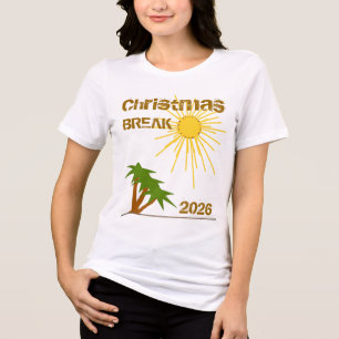 T-shirt En Tri-matière Île tropicale palmier Spring Break 