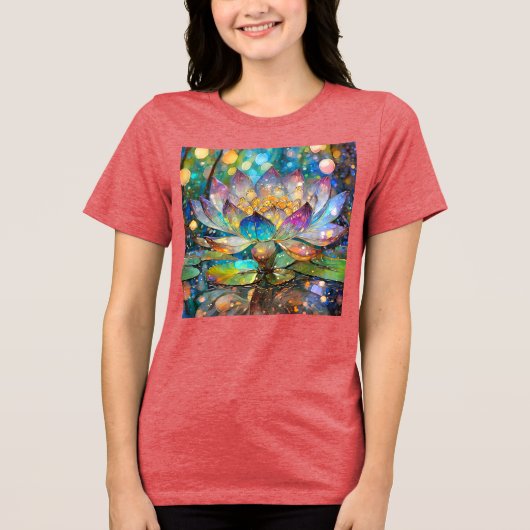 T-shirt En Tri-matière Illuminated Blooming Lotus Flower (Recto)