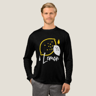 T-shirt En Tri-matière Illustration Abstraite au citron - Art des agrumes