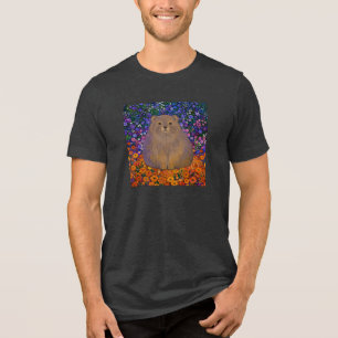 T-shirt En Tri-matière Illustration de jardin de fleurs sauvages avec un