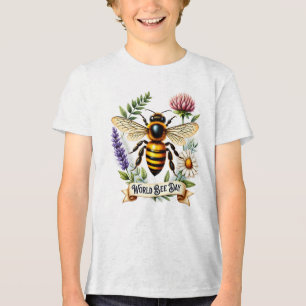 T-shirt En Tri-matière Illustration de la Journée mondiale des abeilles a