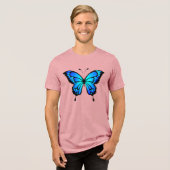 T-shirt En Tri-matière Illustration de l'insecte bleu papillon-20284 (Recto plein)