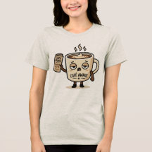 Illustration de mascotte de café éveillé mignon en