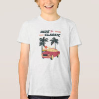 Illustration de plage voiture classique rétro