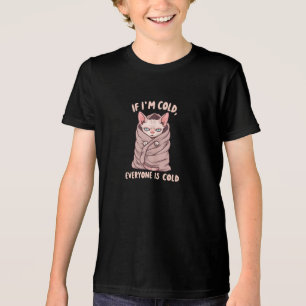 T-shirt En Tri-matière Illustration d'humour froid de chat Sphynx grinche